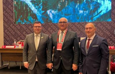 Firdovsi Umudov Avropa Ağırlıqqaldırma Federasiyasının konqresində iştirak edir